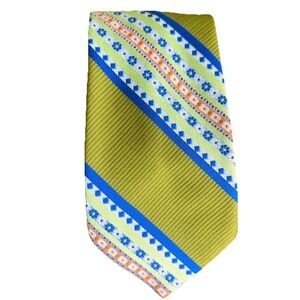 Vintage Tie 60-70s Grenada Polyester Wide Tie Abstract Mod Disco Art Floral